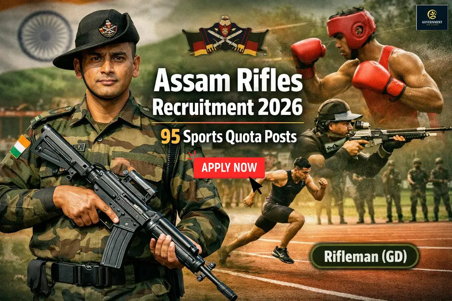 Assam Rifles Sports Quota Recruitment 2026