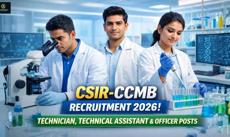 CSIR-CCMB Recruitment 2026: Notification Out