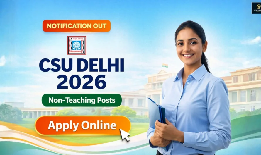 CSU Delhi Recruitment 2026