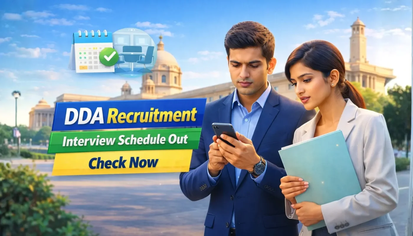DDA Recruitment Interview Schedule 2026 Out
