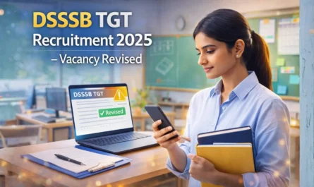 DSSSB TGT Recruitment 2025: Vacancy Revised