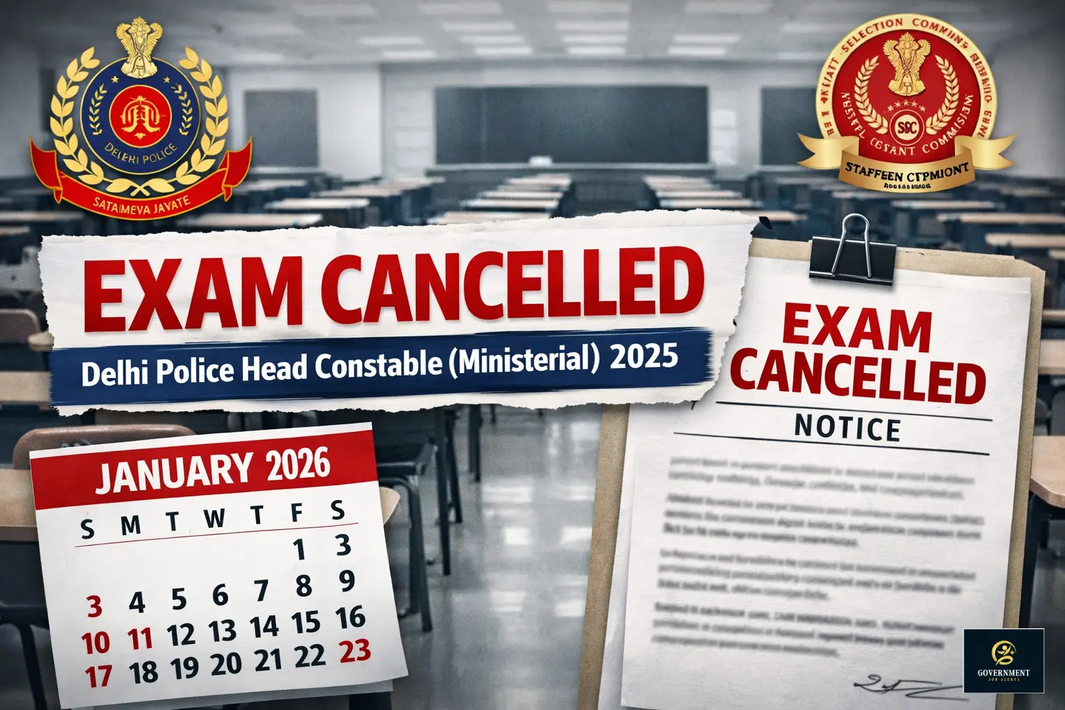 Delhi Police Head Constable (Ministerial) Examination 2025