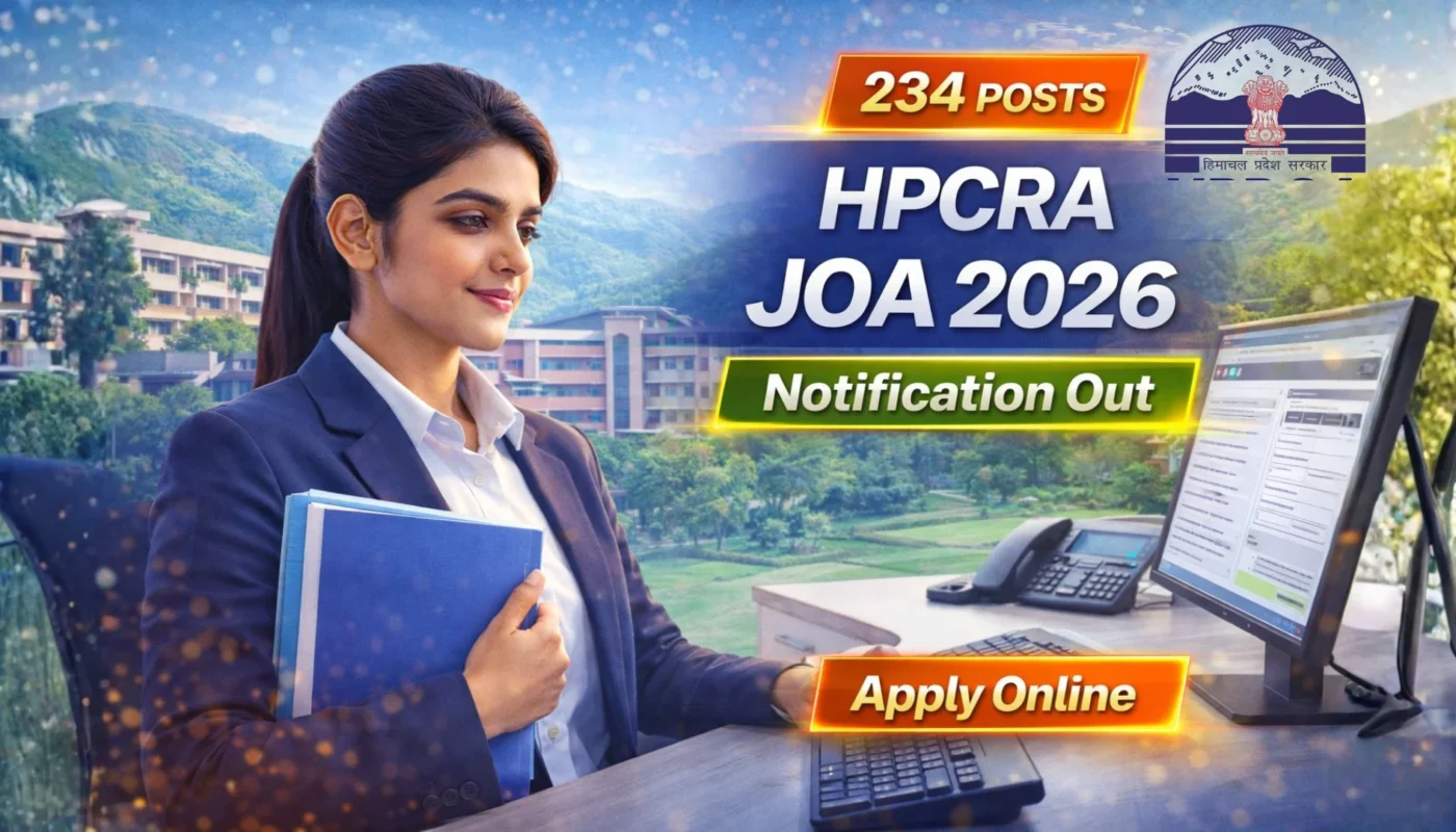 HPCRA Recruitment 2026: Apply for Junior Office Assistant Posts