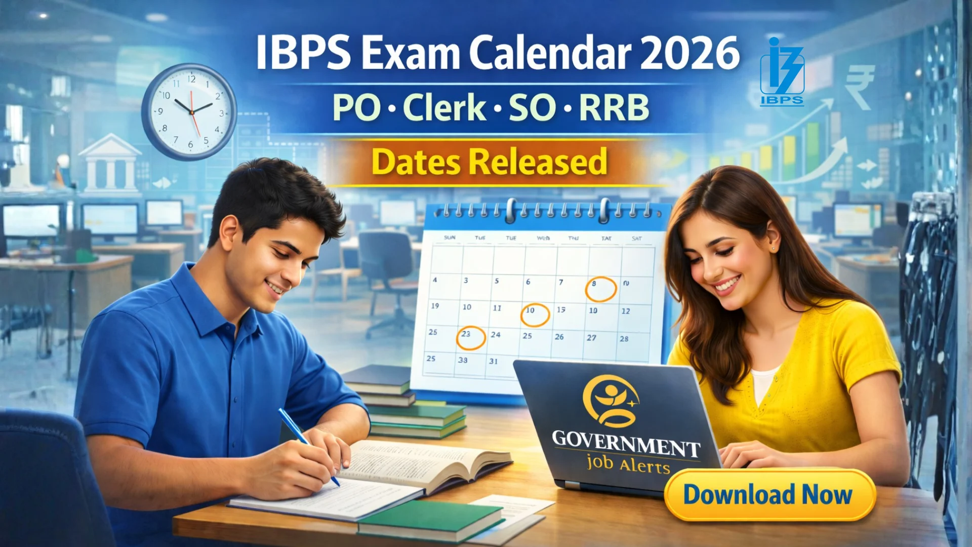 IBPS Exam Calendar 2026 Released