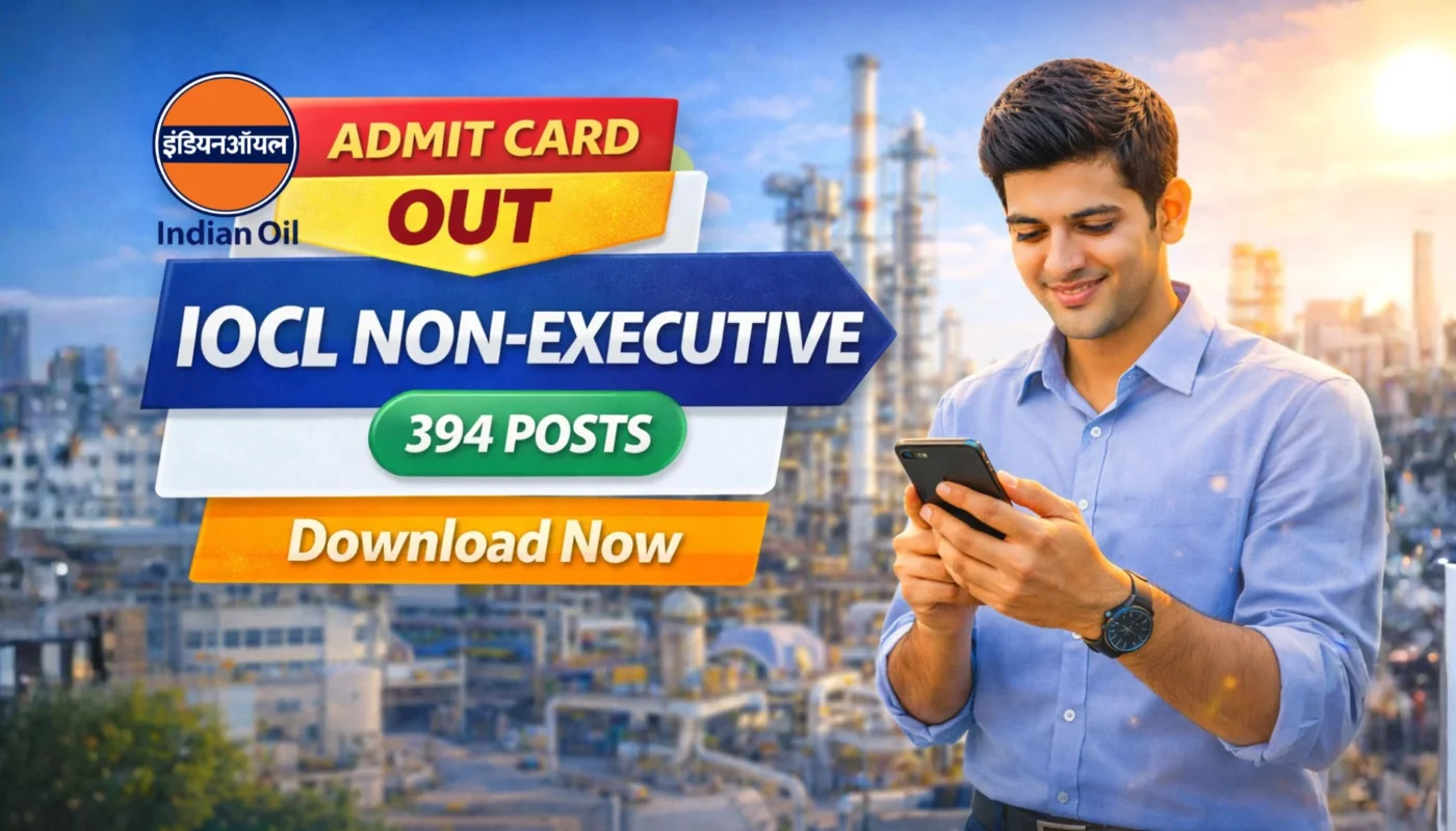 IOCL Non Executive Recruitment Admit Card