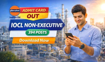 IOCL Non Executive Recruitment Admit Card