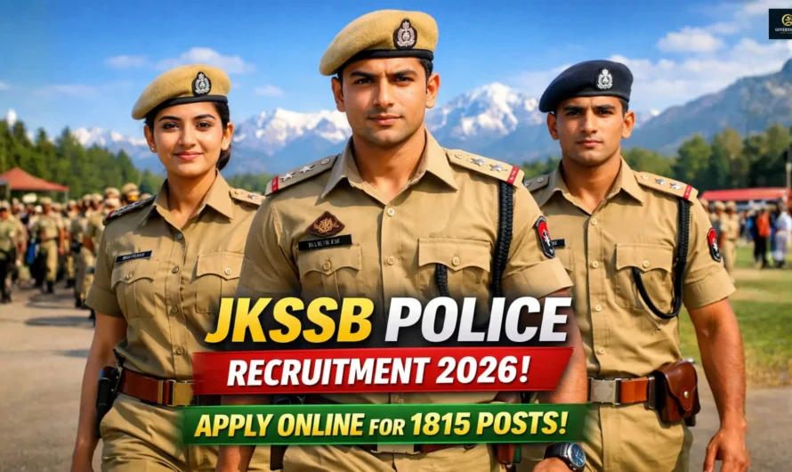 JKSSB Police Constable Recruitment 2026