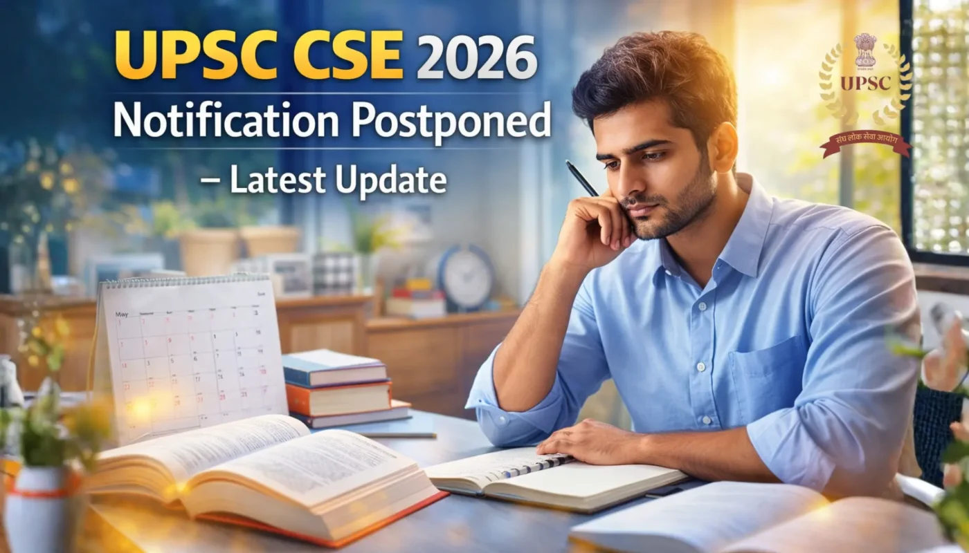 UPSC CSE 2026 Notification Postponed