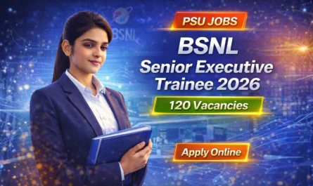 BSNL Senior Executive Trainee Recruitment 2026
