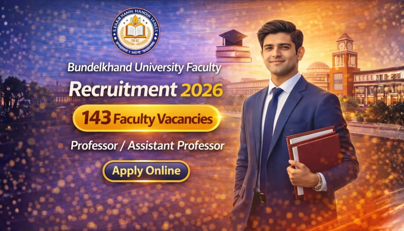 Bundelkhand University Teaching Faculty Recruitment 2026