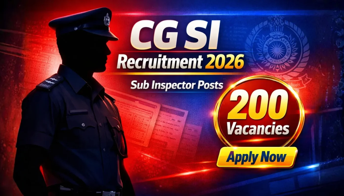 CG Vyapam Sub Inspector Recruitment 2026