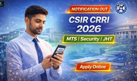 CSIR CRRI Recruitment 2026