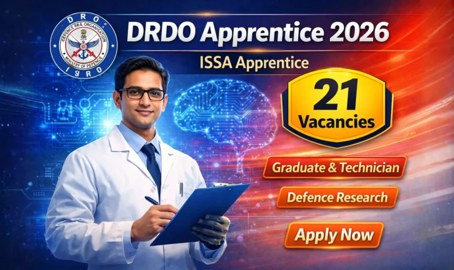 DRDO ISSA Apprentice Recruitment 2026