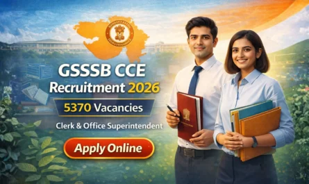 GSSSB CCE Recruitment 2026