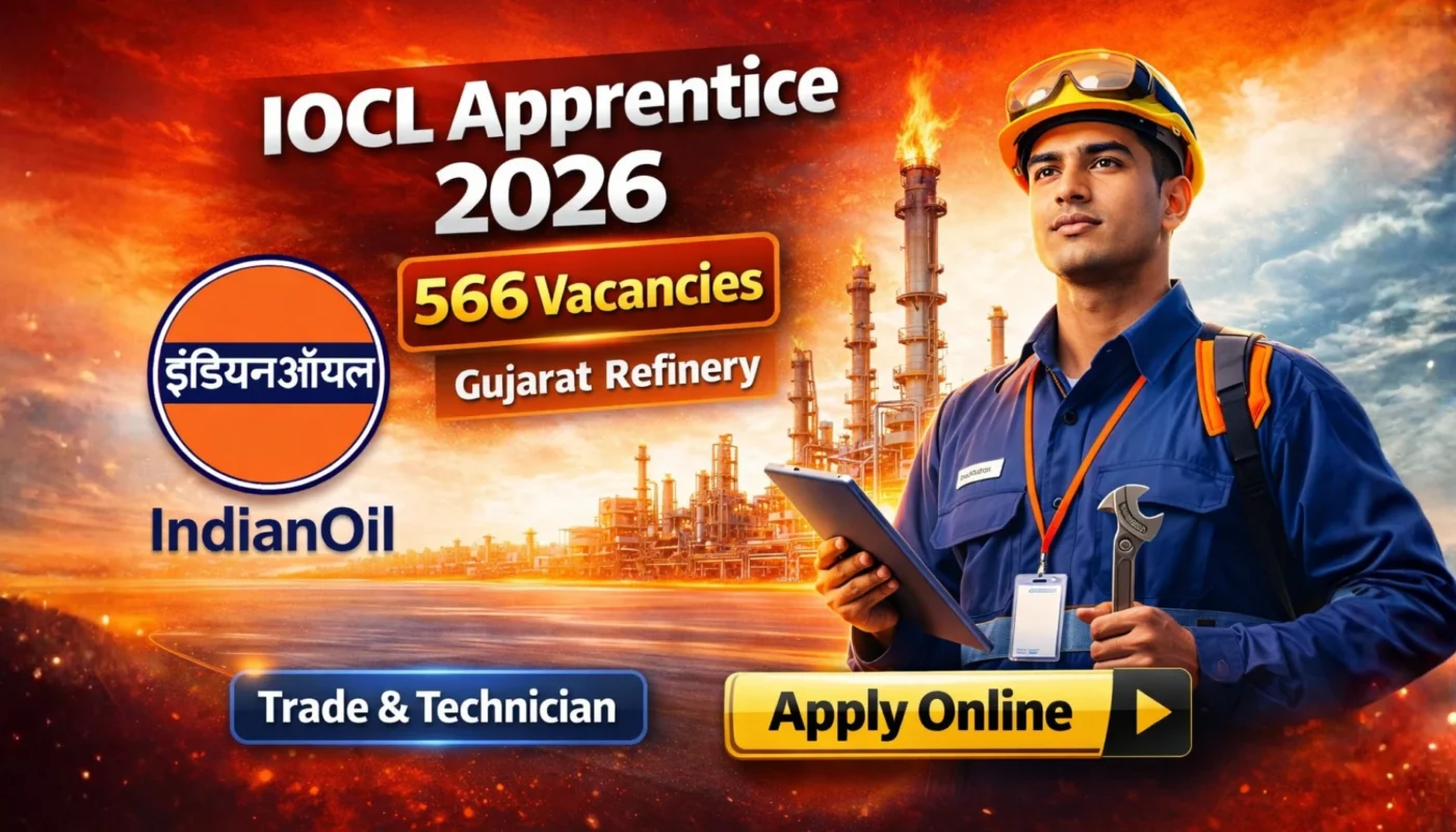 IOCL Gujarat Refinery Apprenticeship 2026