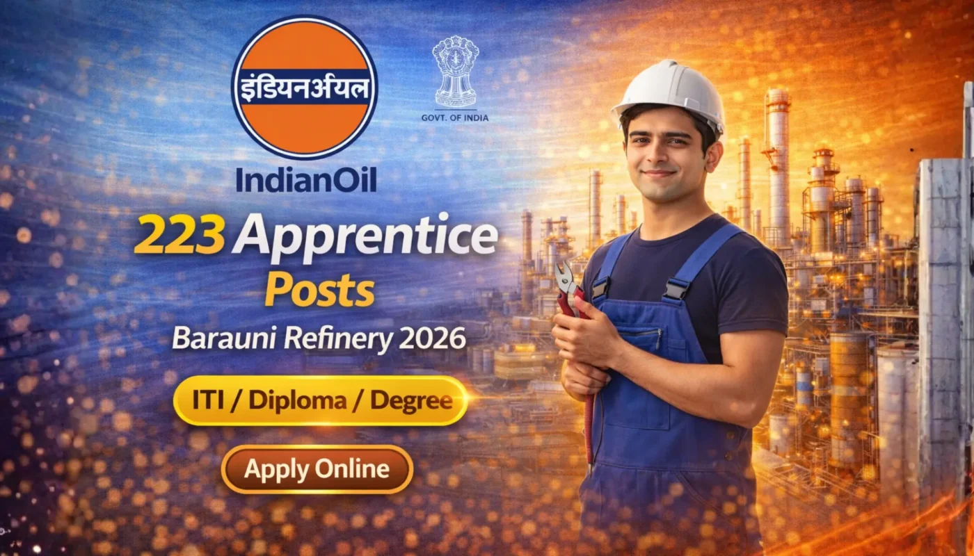 IOCL Barauni Refinery Apprentice Recruitment 2026