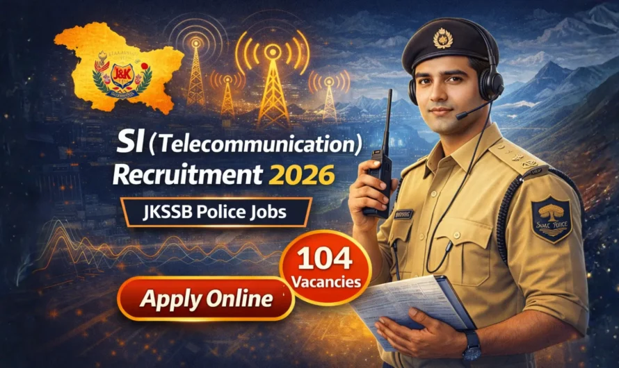 JKSSB SI (Telecommunication) Recruitment 2026