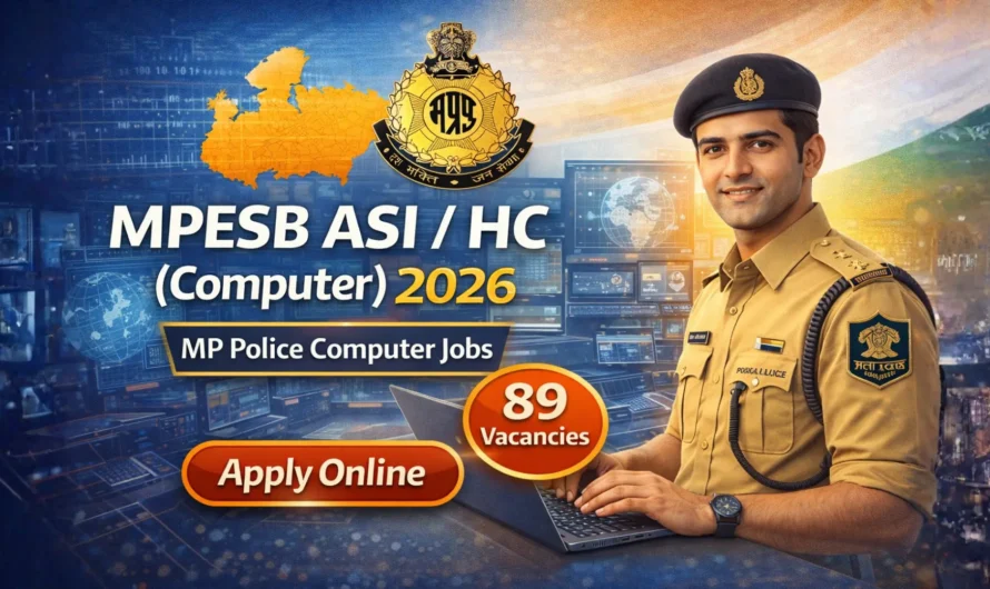 MPESB ASI / HC (Computer) Recruitment 2026