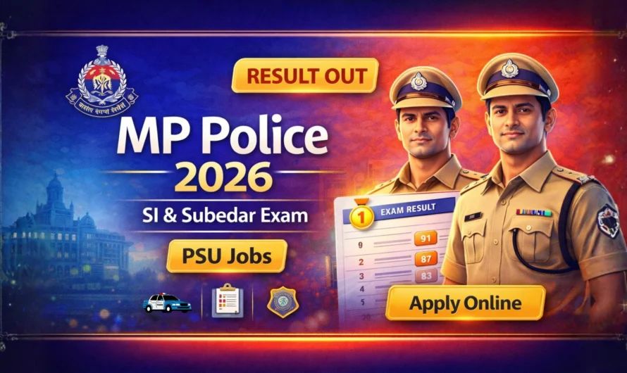 MPESB Police SI & Subedar Result 2026