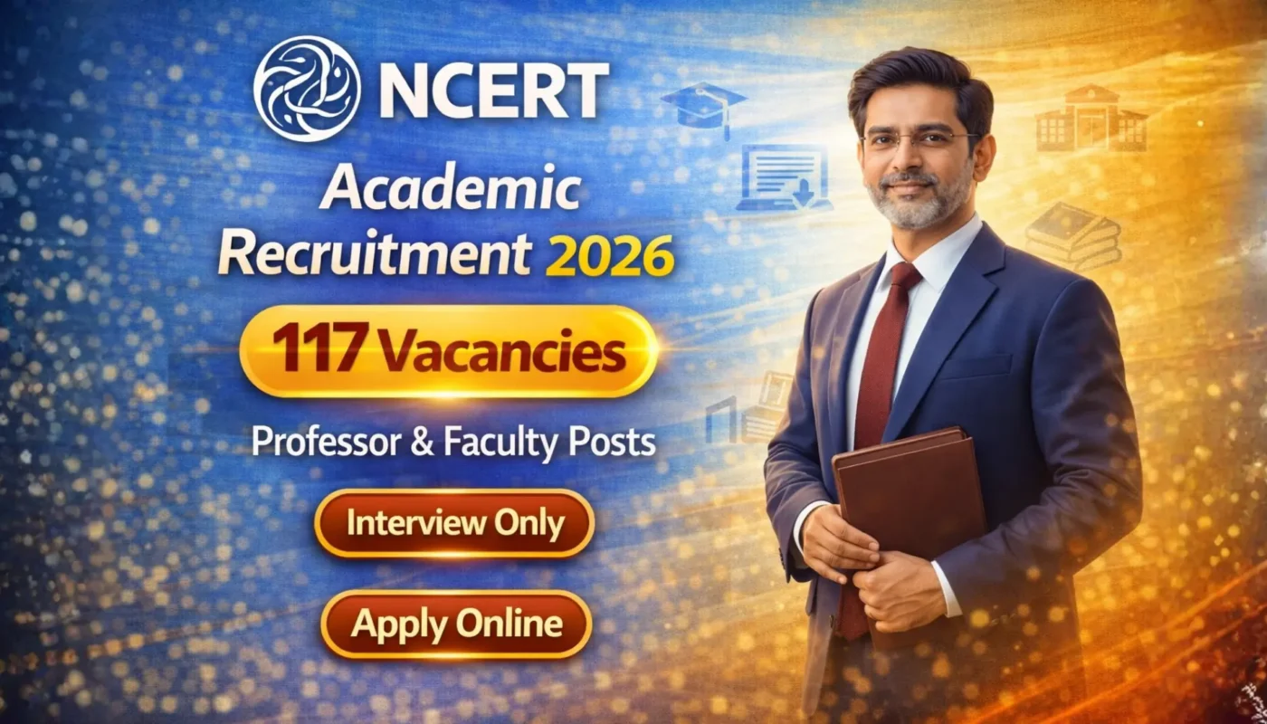 NCERT Academic Position Recruitment 202