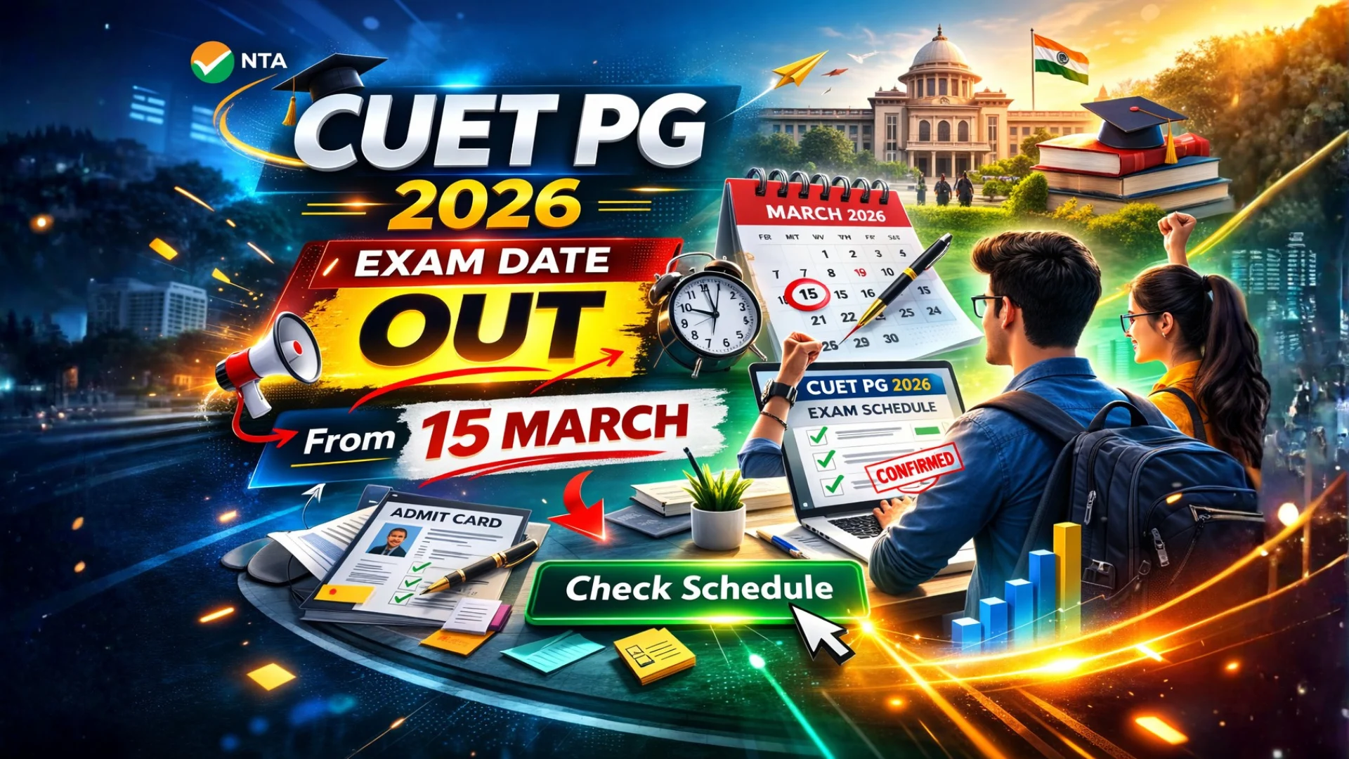 NTA CUET PG 2026 – Admissions Exam Date OUT