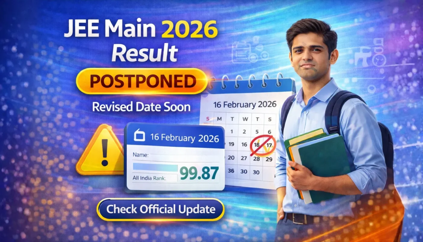 JEE Main 2026 Result Postponed
