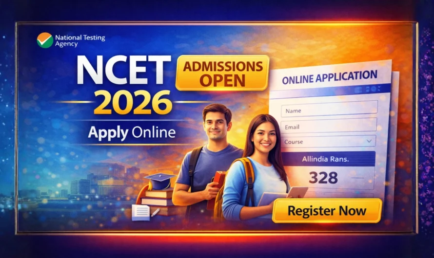 NTA NCET 2026 Admissions open