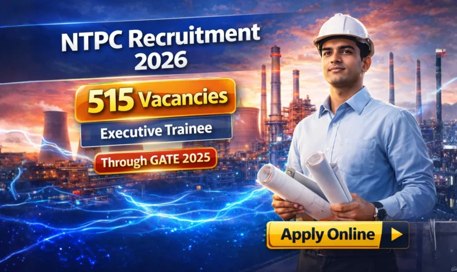 NTPC Executive Trainee Recruitment 2026