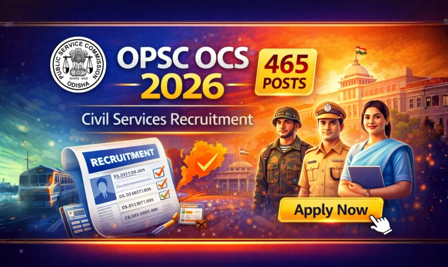 OPSC OCS Recruitment 2026