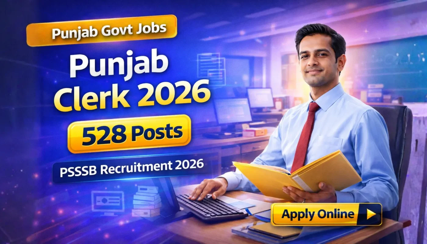 PSSSB Clerk Recruitment 2026