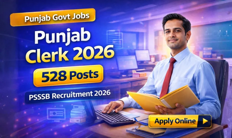PSSSB Clerk Recruitment 2026