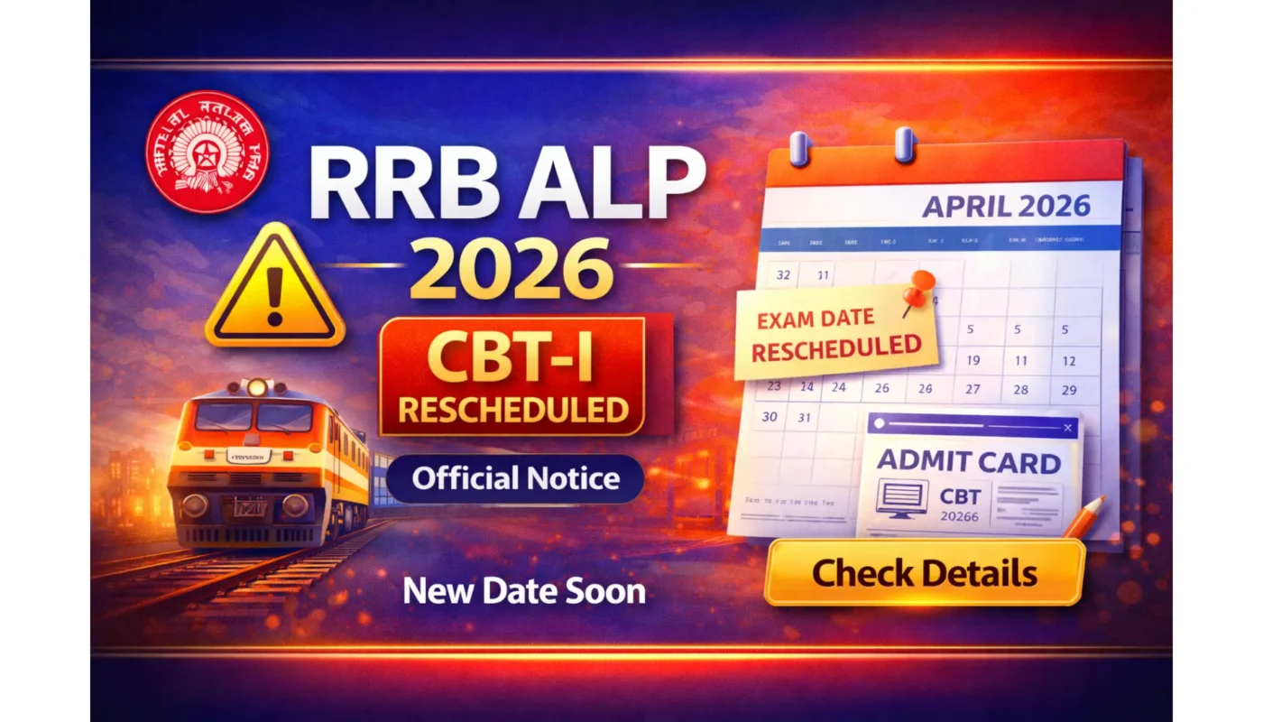 RRB CEN 01/2025 ALP – Notice for Rescheduling of CBT-I