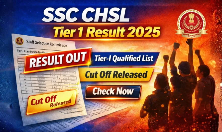 SSC CHSL 2025 Tier-I Result Out
