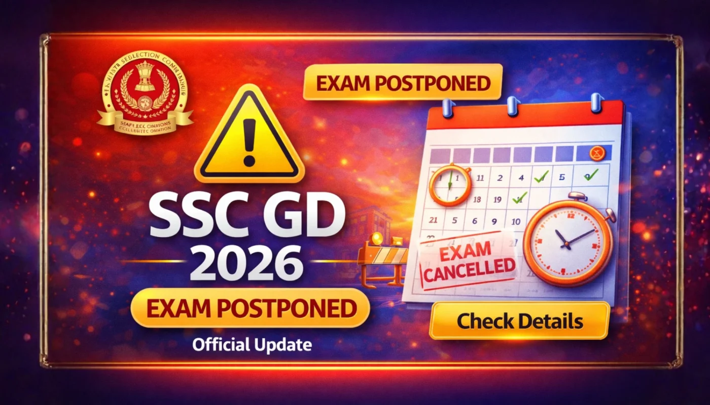 SSC GD 2026 Exam Postponed