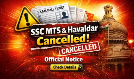 Cancellation of Multi-Tasking (Non-Technical) Staff & Havaldar