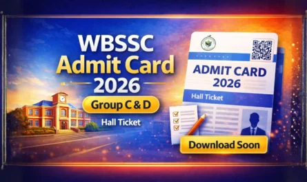 WBSSC Group C & Group D Admit Card 2026