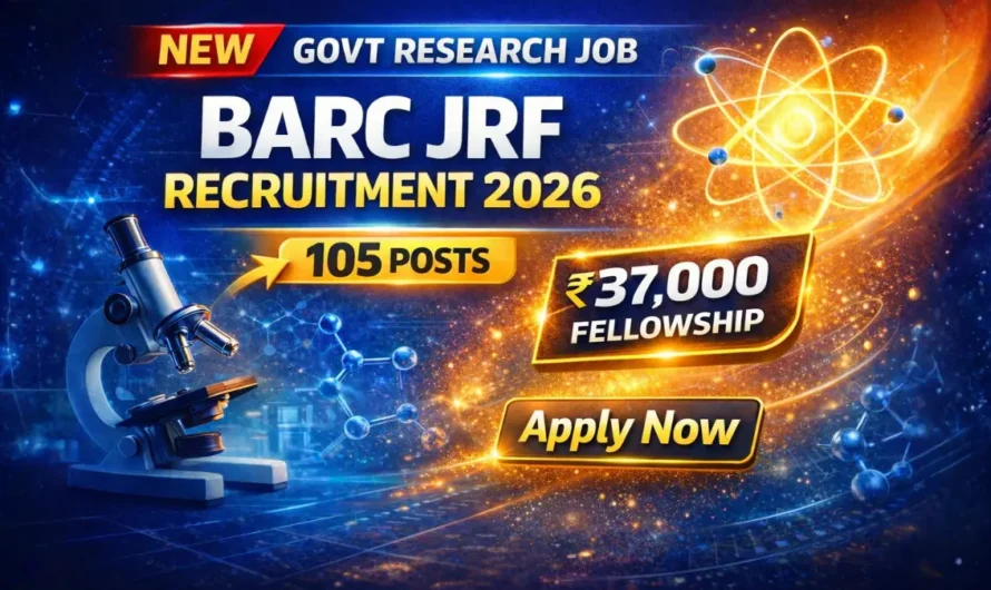BARC JRF Recruitment 2026