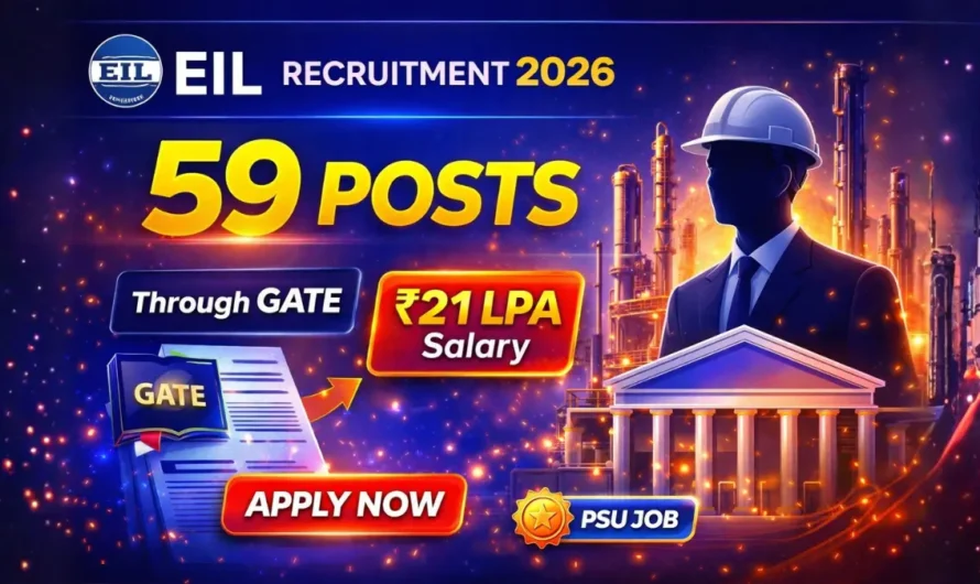 EIL Management Trainee Recruitment 2026 Apply Online for 59 Posts