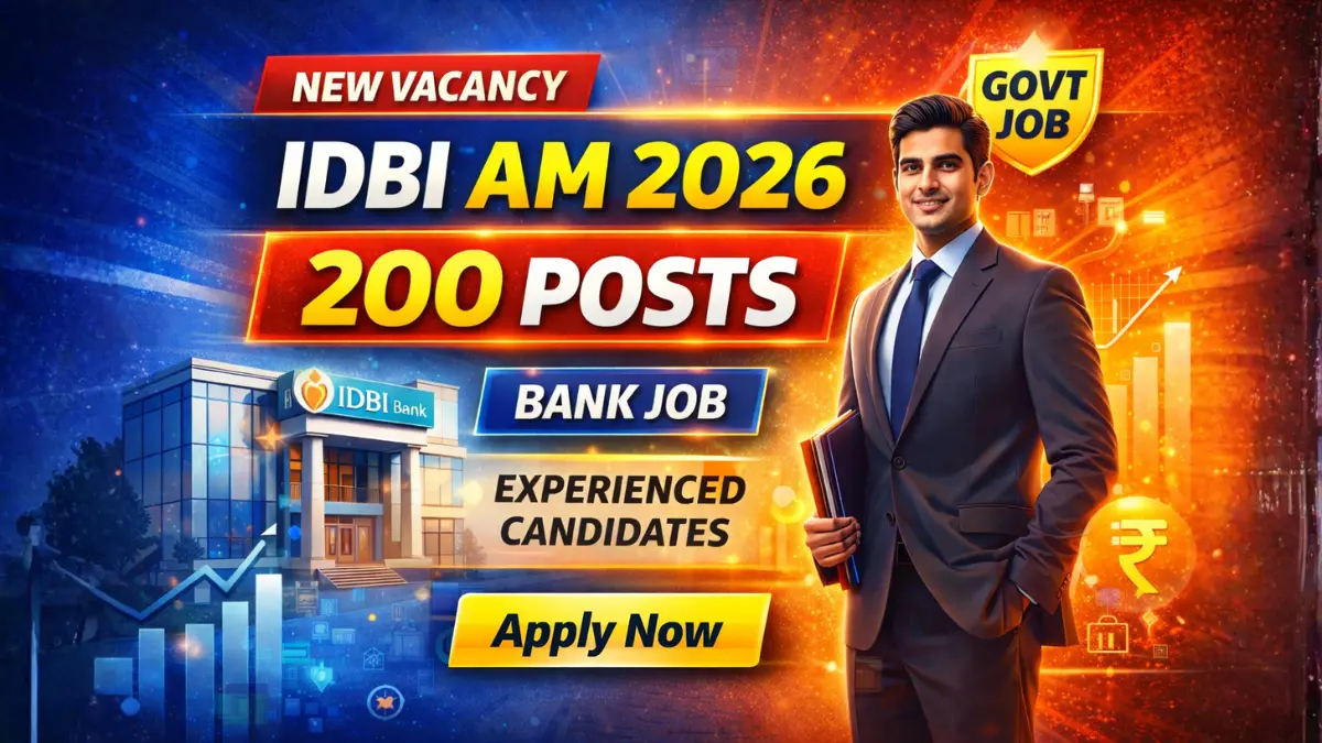 IDBI Assistant Manager Recruitment 2026