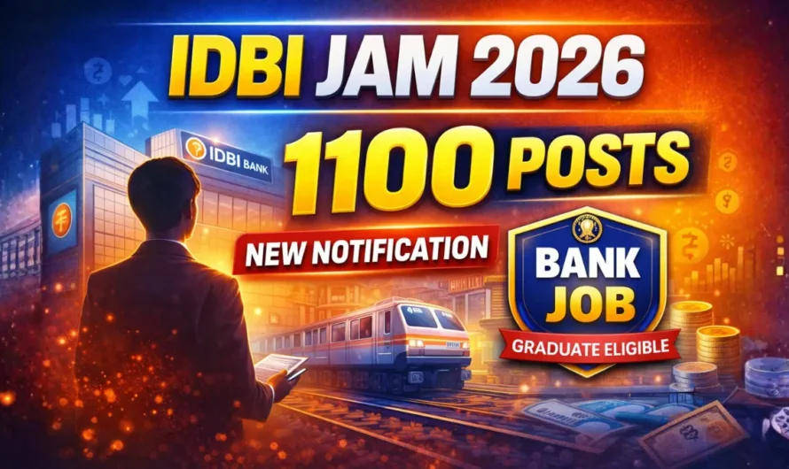 IDBI Junior Assistant Manager (JAM) Recruitment 2026