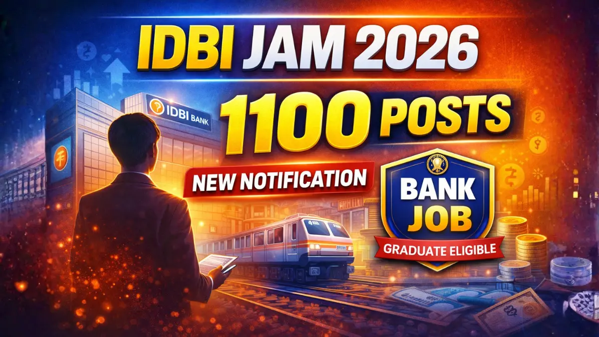 IDBI Junior Assistant Manager (JAM) Recruitment 2026