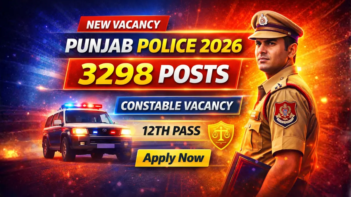 Punjab Police Constable Recruitment 2026: Apply Online