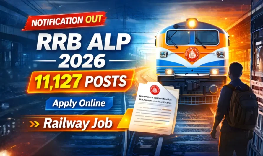 RRB ALP Recruitment 2026 (CEN 01/2026) Notification Out