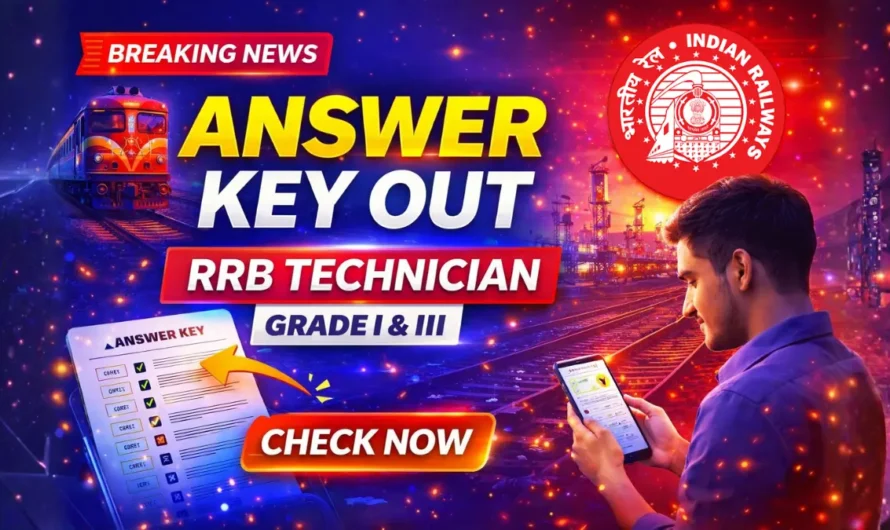 RRB Technician CEN 02/2025 Answer Key Released for Grade I & III