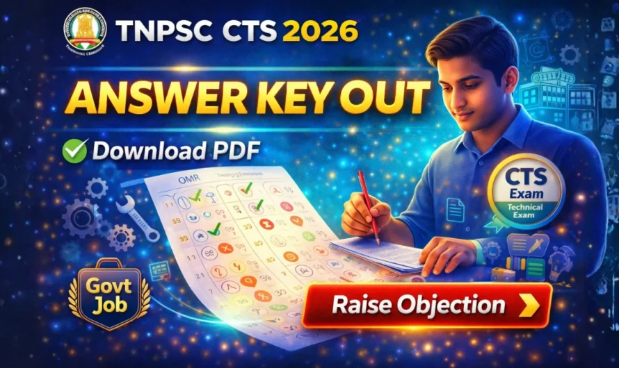 TNPSC CTS Answer Key 2026 OUT