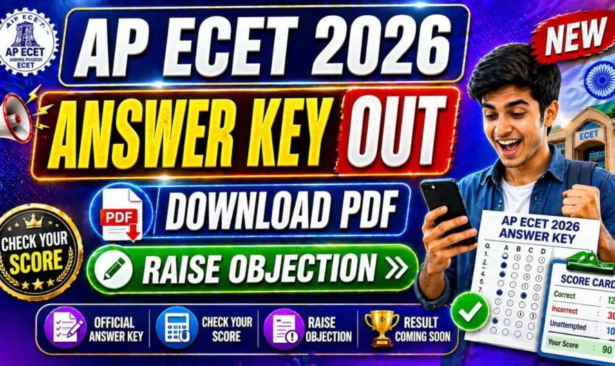 AP ECET 2026 Answer Key OUT – Download PDF & Raise Objections