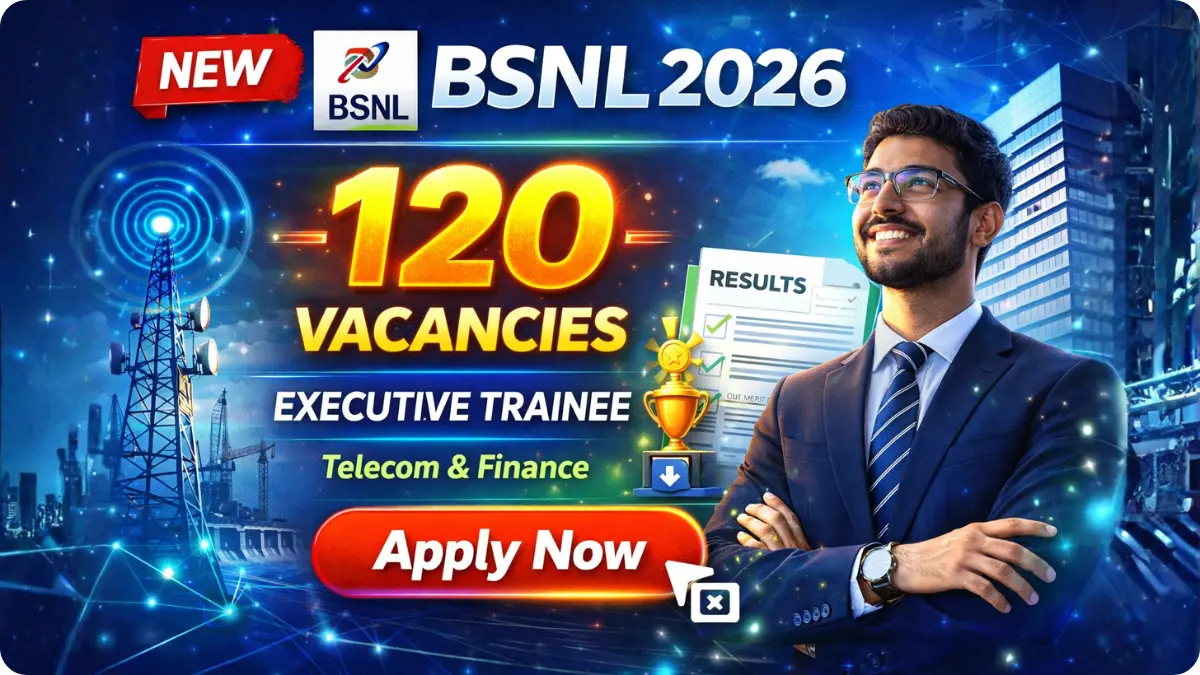 BSNL SET Recruitment 2026: Apply Online for 120 Posts