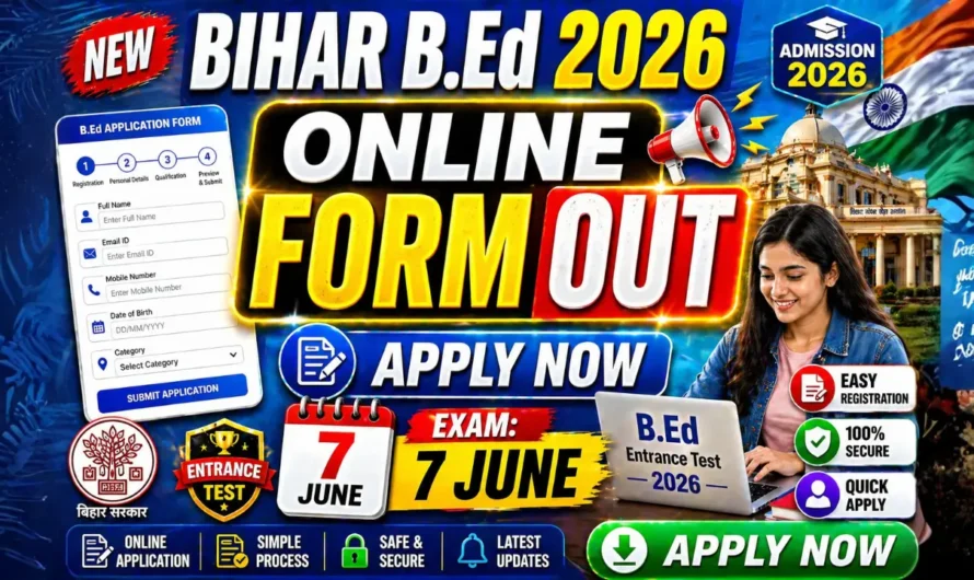 Bihar CET B.Ed Online Form 2026