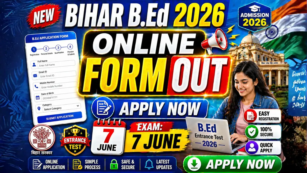 Bihar CET B.Ed Online Form 2026