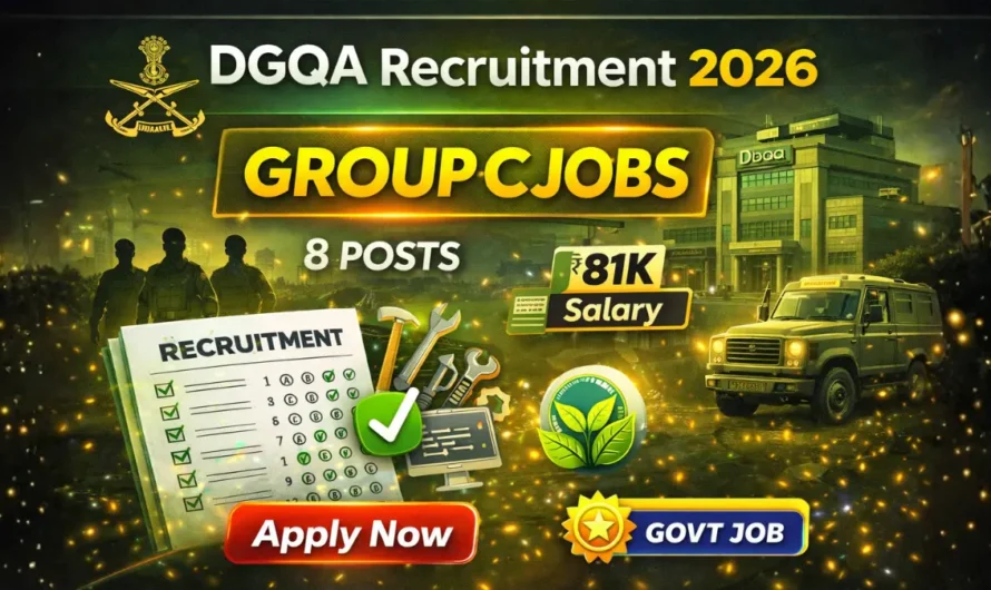 DGQA Group C Recruitment 2026